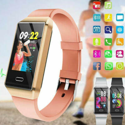 

Bluetooth Smart Watch Heart Rate Oxygen Blood Pressure Sport Fitness Tracker