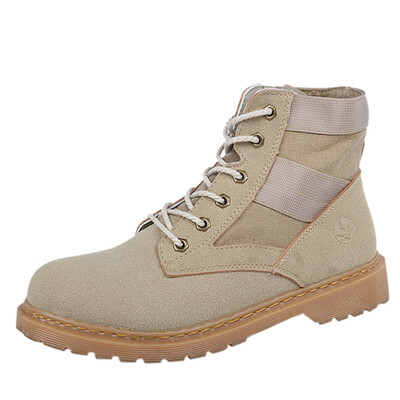 

New Cheap Mens Boots Fashion Casual Desert Boots Mens Fashion Round Head Scrub Personality High Boots With Tooling Boots