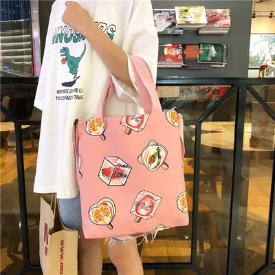 

Ins 100 canvas bags ladies inclined bags printing 100 canvas bags handbags for college students one-shoulder Japanese canvas b