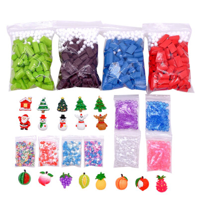 

Siaonvr Slime Supplies Kit Christmas Foam Beads Charms Ball Tools For DIY Slime Making