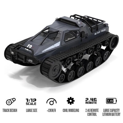 

Rechargeable RC Tank Car Remote Control Car 112 24GHz Gifts Toy 360° Rotating Vehicle Gifts for Boys Girls Teens&Children