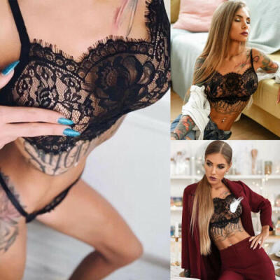 

Women Lace Sexy Lingerie Transparent G-String Nightwear Underwear Sleepwear Set