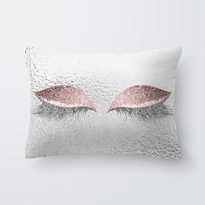 

Various Fashion Eyelash Hug Pillowcase Soft Velvet Cushion Cover Bedroom Sofa Decoration Pillow Cases