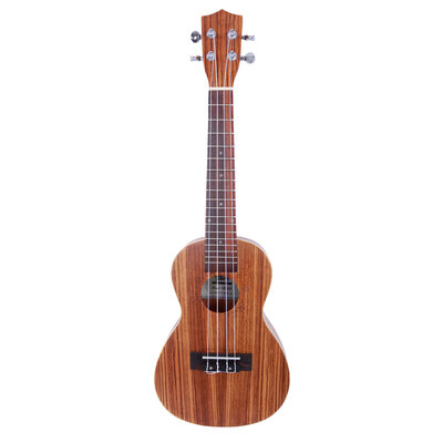 

Glarry 23" Zebra Wood 18 Frets Aoustic Concert Ukulele 4 Strings Hawaiian Guitar
