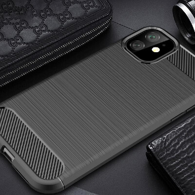 

Lightweight Waterproof Iphone 65 Type Mobile Phone Cover Brushed Silicone Anti-Drop Soft Cover For I-phone 11