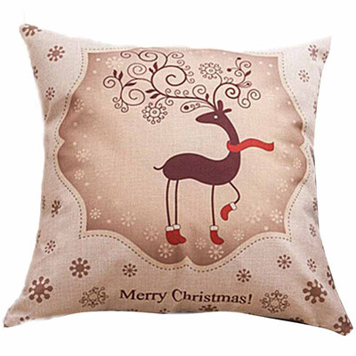 

Siaonvr Merry Christmas Throw Pillow Cases Cafe Sofa Cushion Cover Home Decor