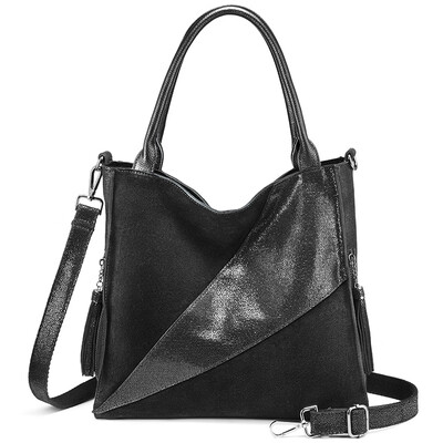 

REALER genuine leather shoulder bag luxury handbags women bags designer Hobo bag fashion ladies bags high quality female