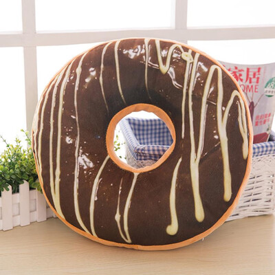 

Siaonvr Soft Plush Pillow Stuffed Seat Pad Sweet Donut Foods Cushion Cover Case Toys A