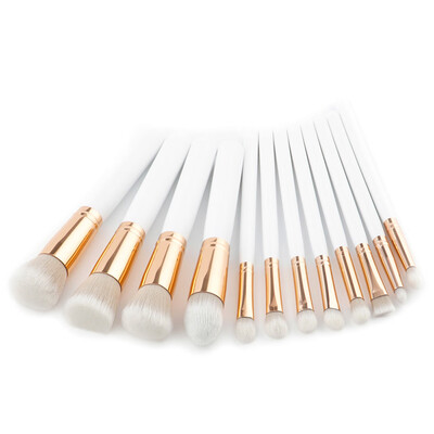 

Toponeto New 12Pcs Pencil Foundation Eye shadow Makeup Brushes Eyeliner Brush