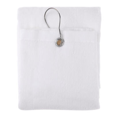 

100 Cotton 525x405mm Hand Towel Washcloth with Hook for Golf Sports White