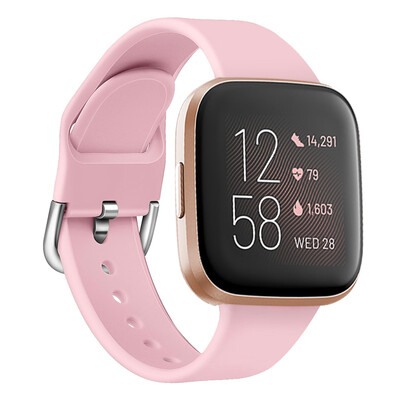 

ECSEM Sport Band for Fitbit Versa LiteSE Soft Breathable Silicone Strap Replacement Wristband for Men Women