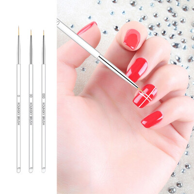 

〖Follure〗Nail painting pen transparent crystal bar three pull pen double head 2 pen set