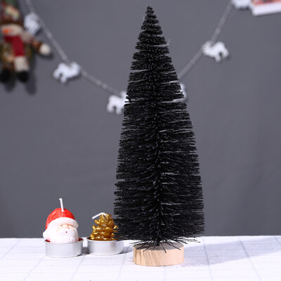 

Toponeto Christmas Tree Mini Pine Tree With Wood Base DIY Crafts Home Table Top Decor