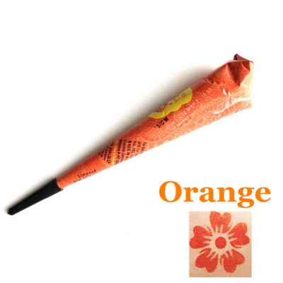 

Indian Henna Paste Tattoo CreamBeauty Women Finger Body Cream Paint DIY Temporary Drawing for Tattoo Stencil