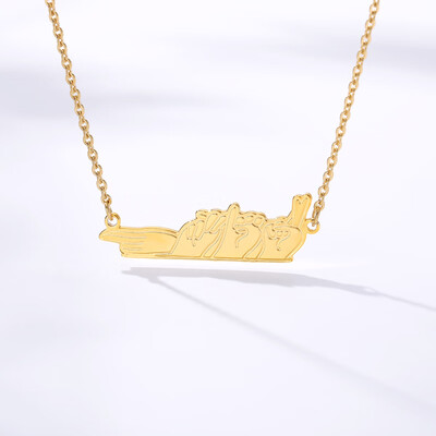 

Challenge Contempt Victory Hand Charm Necklace Jewelry Accessories Finger-guessing Game Pendants Necklaces for Women Men