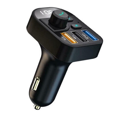 

Y9 MP3 Player Bluetooth FM Transmitter Handsfree 31A Fast Charging Support U Disk