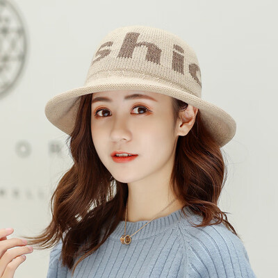 

Fallwinter new warm wool fisherman hat ladies Korean alphabet fashion trend Joker along the basin cap wholesale