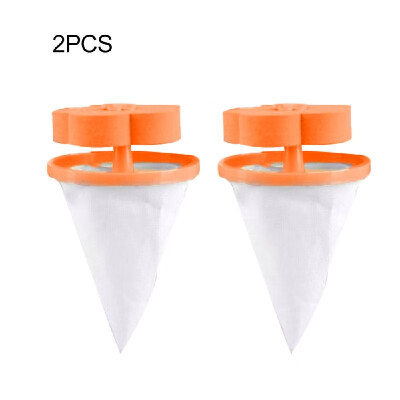 

Filter Bags Net Washing Machine Floating Laundry Lint Hair Catcher Orange 2PCS