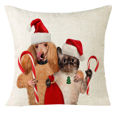 

〖Follure〗Xmas Christmas Animal Sofa Home Decoration Festival Pillow Case Cushion Cover