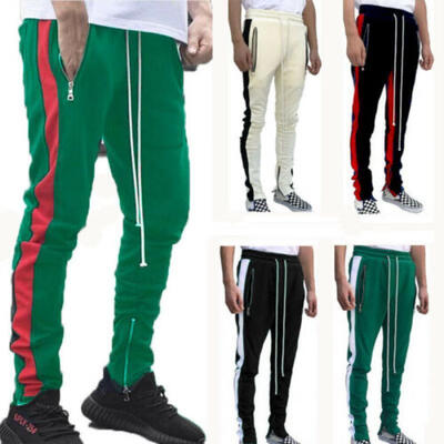 

Men Sport Pants Long Trousers Tracksuit Fitness Workout Joggers Gym Sweatpants