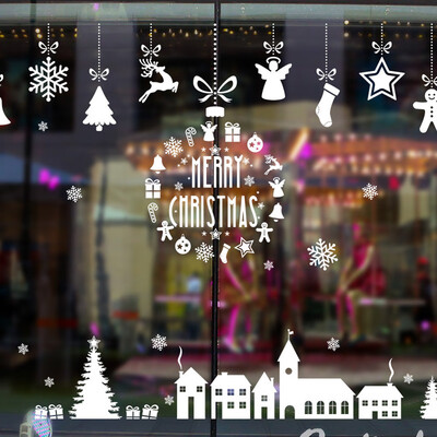

Tailored Merry Christmas Background Wall Decoration Removable Wall Stickers