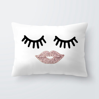 

Various Fashion Eyelash Hug Pillowcase Soft Velvet Cushion Cover Bedroom Sofa Decoration Pillow Cases