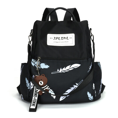 

Oxford shoulder bag womens canvas bag printing waterproof travel portable&multi-purpose one-shoulder Backpack