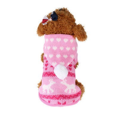 

Gobestart Knit Dog Hoodie Sweater Pet Cat Puppy Coat Small Pet Dog Warm Costume Apparel