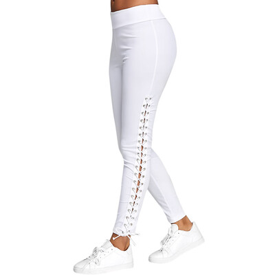 

Lace Up Leggings with Grommet