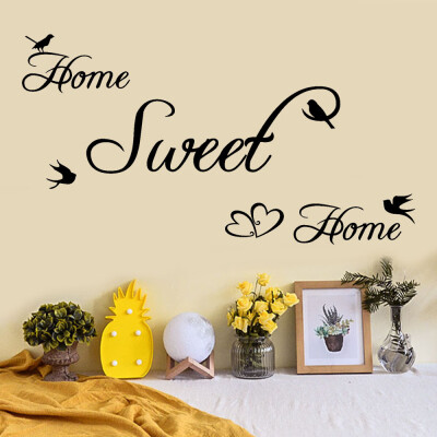 

Gobestart Home Sweet Home Removable Art Vinyl Mural Home Room Decor Wall Stickers