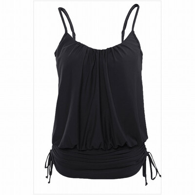 

multicolor camisole skirt one-piece swimsuit