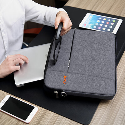 

Ninth City VNINE computer bag 1415 inch men&women Apple Lenovo Dell shoulder bag special package notebook cross section briefcase VD7BV13910J dark gray
