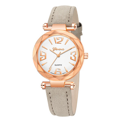 

Geneva Fashion Womens Casual Quartz Leather Watch Analog Wrist Watch Valentine Gift Crystal Designer Ladies Clock Dropship 533