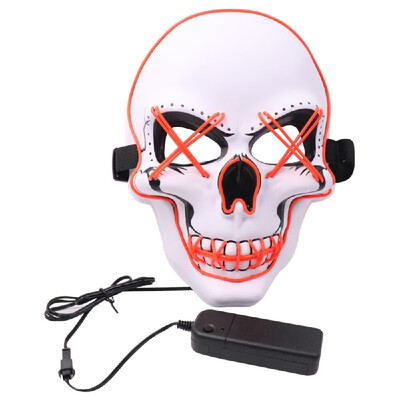 

Halloween Party Mask LED Scary Flash Mask EL Line Light Mask Cosplay Mask Party Clothing Mask Supplies Multi-color Optional