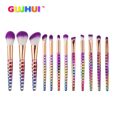 

Toponeto 12PCS Make Up Foundation Eyebrow Eyeliner Blush Cosmetic Concealer Brushes