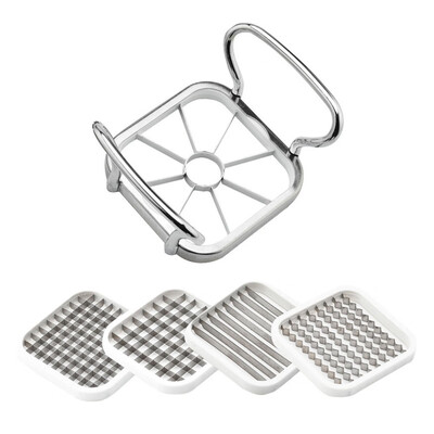 

5 in 1 Multifunctional Vegetable Cutter with Steel Blade Stainless Food Fruit Slicer Chopper Kitchen Accessories