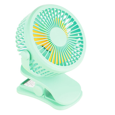 

Gobestart Portable USB Rechargeable Clip On Fan Night Light 360° Rotatable Desk Mini Fan