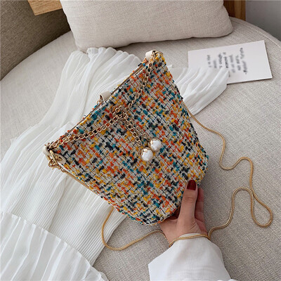 

Tailored Women Small Bag Wild Girl Shoulder Bag Student Fashion Bucket Bag Messenger Bag