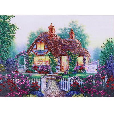 

5D DIY Special Shaped Diamond Painting Warm House Garden Cross Stitch Kits