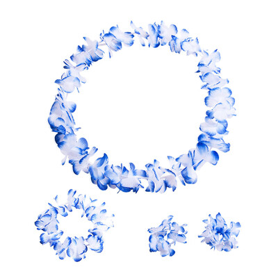 

Gobestart A Set Counts Tropical Hawaiian Luau Flower Lei Party Favors