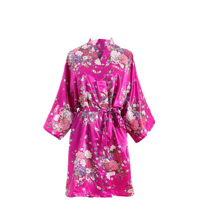 

Toponeto Women Sexy Cherry Blossom Kimono Dressing Gown Bath Robe Lingerie Nightdress