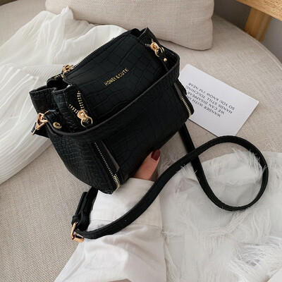 

2019 Alligator Pattern Crossbody Bags for Womens Bags Handbags Tote Bags for Women Zipper Single Shoulder Bags Female Bolsa