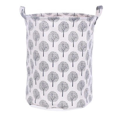 

Canvas Clothes Storage Basket Foldable Kids Toys Organizer Home Supplies