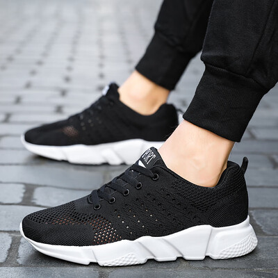 

Summer new mens shoes hollow breathable flying woven sports shoes mens trend casual shoes couple models sports wind single shoes
