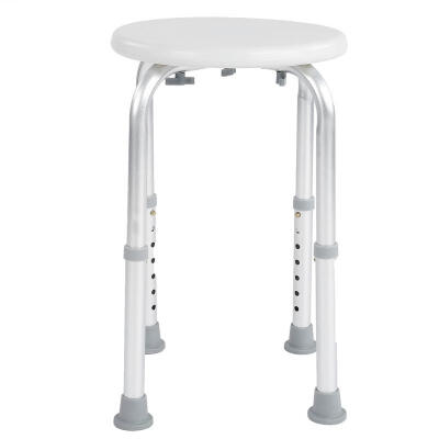 

Greensen Adjustable Round Bath Shower Stool Aluminum Alloy Safety Seat Pregnant Elderly Disabled Care