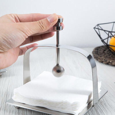 

Greensen Durable Stainless Steel Napkin Holder Stand Practical Storage Tool for Home Bar Restaurant