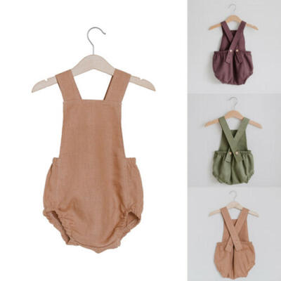 

Newborn Baby Boy Girl Sleeveless Bodysuit Romper Jumpsuit Sunsuit Outfit Clothes