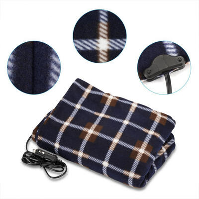 

Greensen 12 Voltage Electric Blanket Folding Portable Travel Car Heating Rug Adjustable Temperature