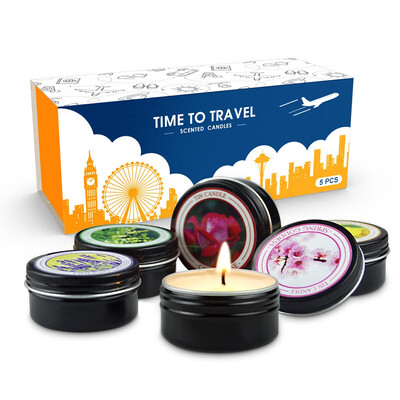 

〖Follure〗Scented Candles Gift Set Natural Soy Wax Smokeless Aromatherapy Candles Kit 5Pcs