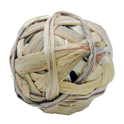 

Natural Straw Ball Pets Parrot Bite Teeth Cleaning Toys for Small Rodents